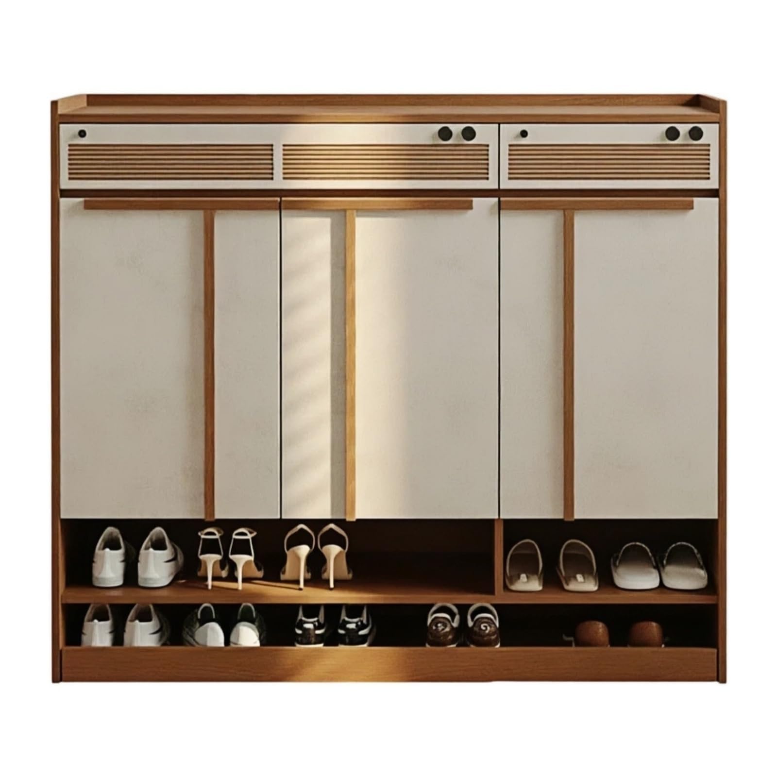 Cenz-888 Shoe Rack Free Standing Household Entryway Shoe Cabinet Storage Cabinet Hallway Shoe Rack for Hallway Entryway Shoe Shelf(Large)