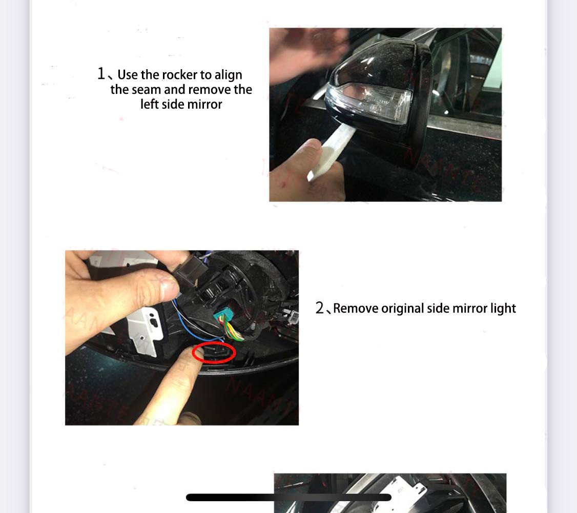 2 PCS 18 LED lumière de flaque sous miroir pour Ford Mondeo S-Max EDGE