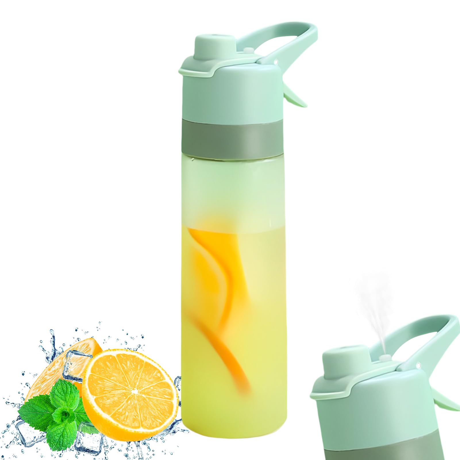 Skeadex Sports Water Bottle, 650 ml, Leak-Proof, Spray Bottle with Spray Mist, Ideal for Outdoor Activities, Sports, Cycling, Climbing, Fitness