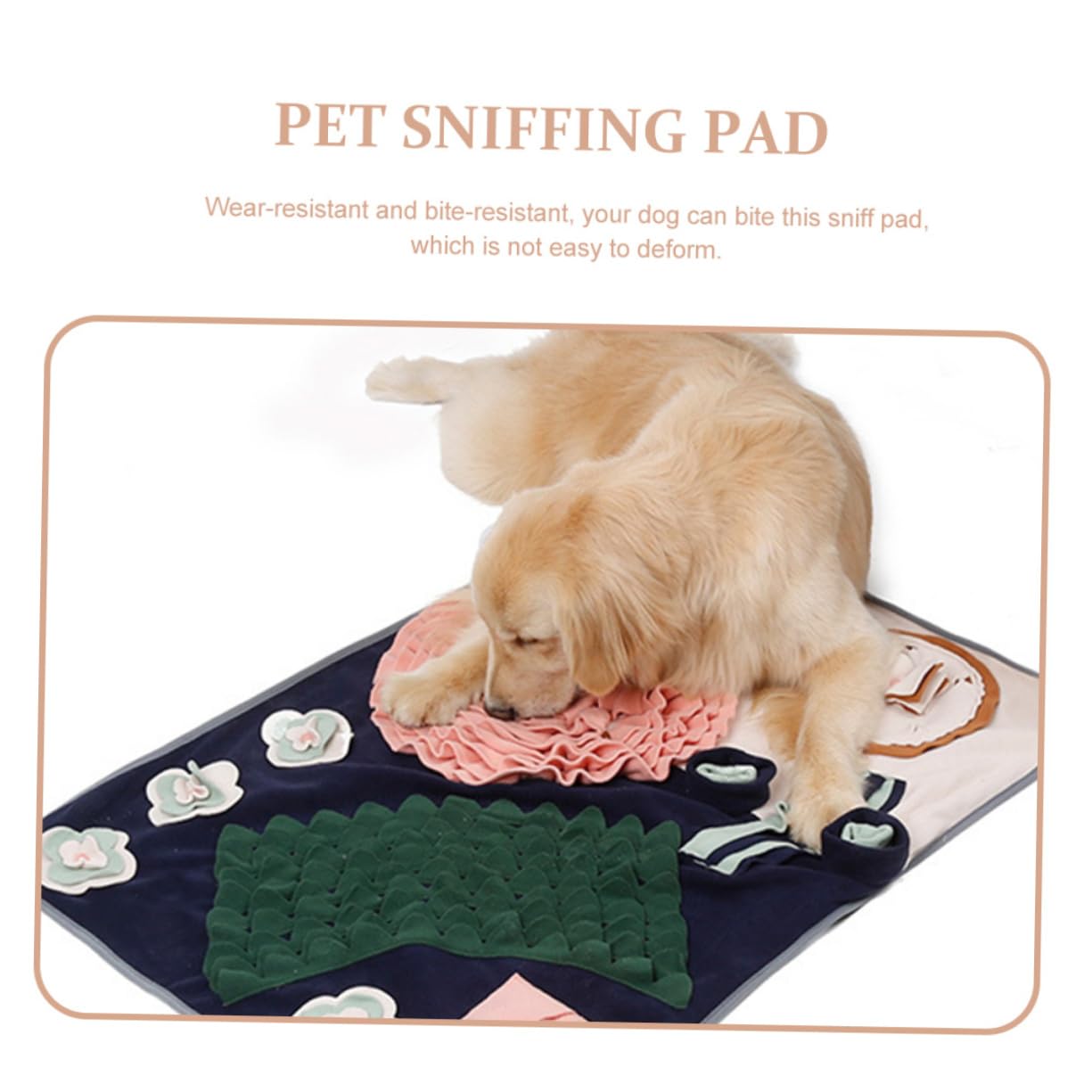 BESPORTBLE Snuffle Mat Für Hunde Futterversteckspielzeug Zur Geruchssinns Stressreduzierende Beschäftigung Geeignet Für Große Und Mittelgroße Hunde Aus Hautfreundlichem Material