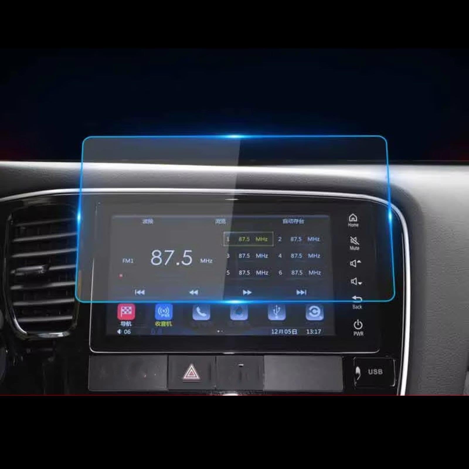 Auto-GPS-Displayschutzfolie Für Mitsubishi Für Outlander 2016–2022