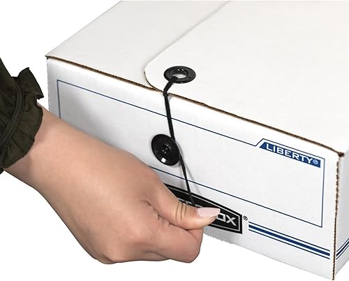 Miniatura 8 de Bankers Box LIBERTY Cajas de verificación y formulario, configuración estándar, cuerda y botón, 5 34 x 9 x 23 14 pulgadas, caja de 12 (00006)