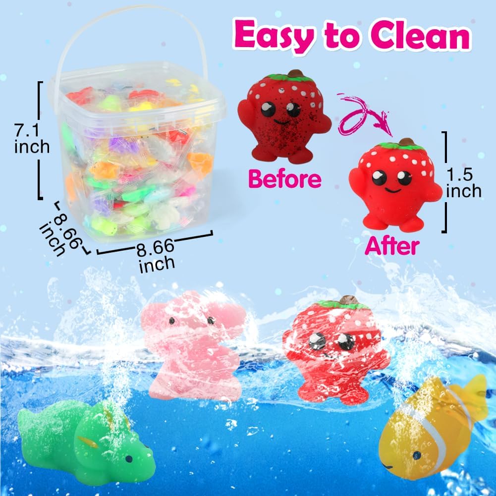 180 Pack Squishy Toys, Kawaii Squishies Party Favors for Kids 4-8 8-12, Mochi Squishy Animals Treasure Box Toys Classroom Prizes Easter Egg Fillers Basket Goodie Bag Stuffers