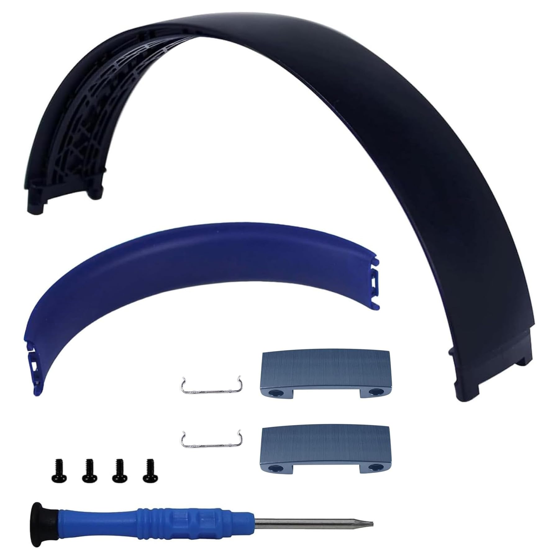 Studio Pro - Kit di ricambio per archetto, cerniera e cuscino di ricambio per cuffie Beats Studio Pro, parti durevoli, kit di riparazione (blu navy)