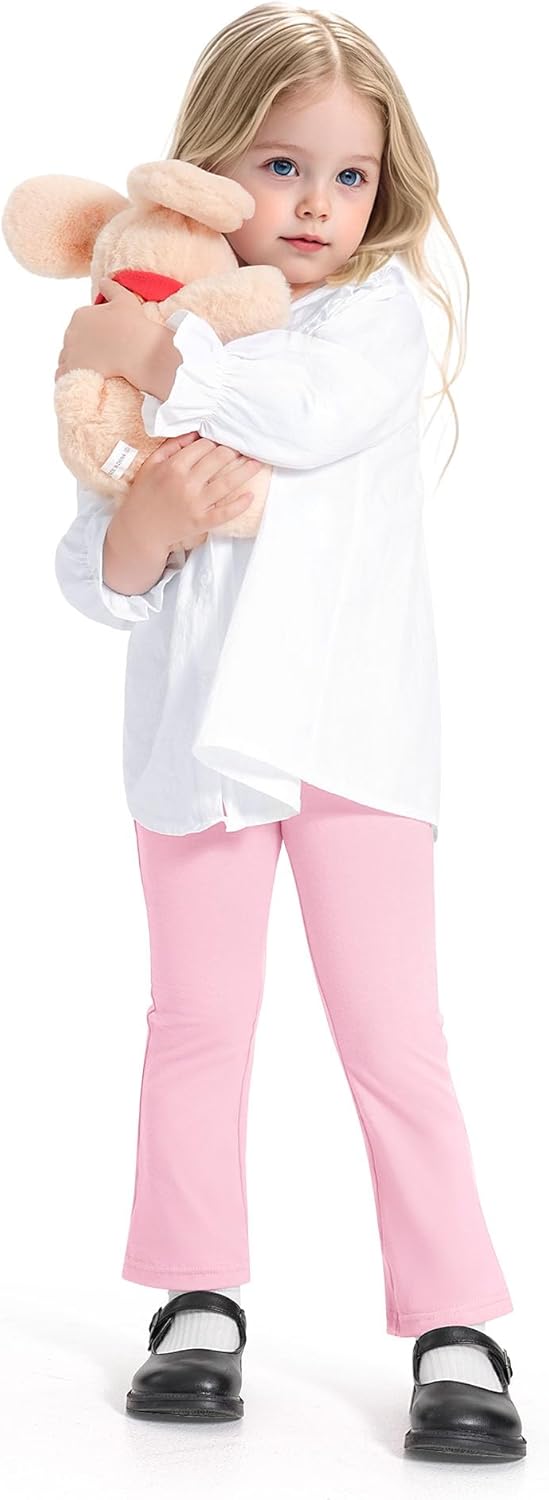 3 Pack Baby Girls Flare Leggings Toddler Bell Bottoms Pants Infant Girl Soft Cotton Clothes Size 18M-5T - Image 2