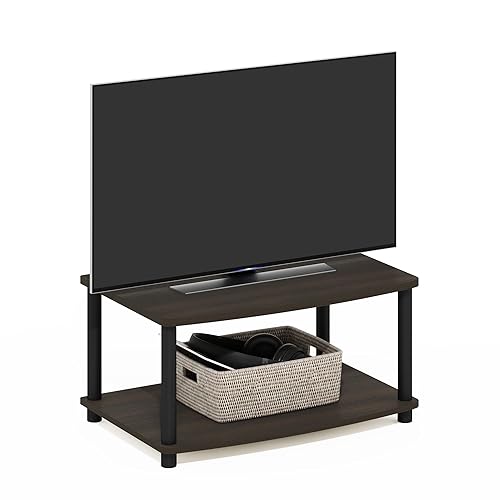 Furinno TURN-N-TUBE TV Riser Stand, 2-Tier Small Elevated No Tools