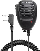 BIJOOT Speaker Microphone, Handheld, Compatible with Transceiver/Amateur Radios, UV-5R, UV-5R, Plus, GT-3TP, GT-5TP, H-777, BF-888S (1 Piece)
