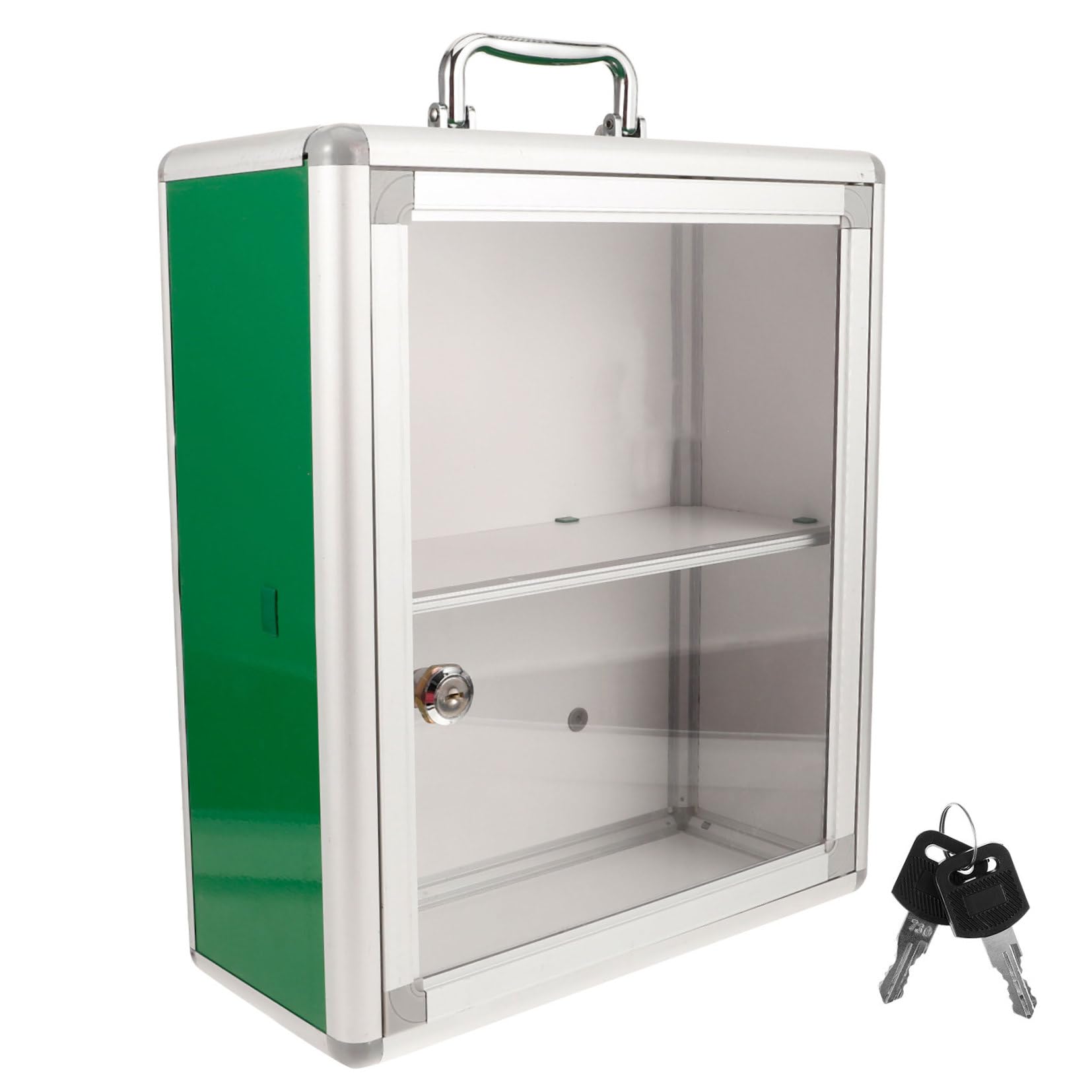 MAGICLULU Botiquín Gran Capacidad Material Acrílico y Aleación de Aluminio de Primeros Auxilios Montado en Pared Diseño para Ahorro de Espacio Hogar