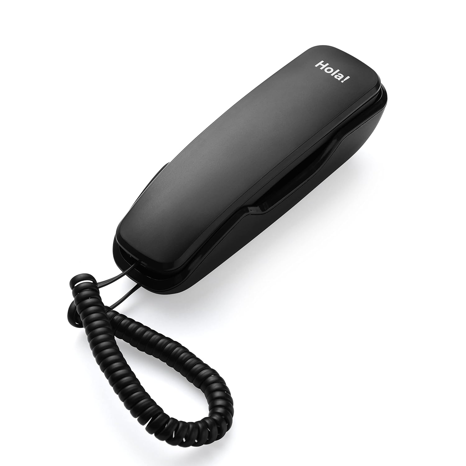 Hola! TF 510 Corded Landline Phone, Wall/Desk Mountable, Clear Call Quality, Compact Design, Redial/Mute/Hold Function (Made in India) (Black) Hola! TF 510 Corded Landline Phone, Wall/Desk Mountable, Clear Call Quality, Compact Design, Redial/Mute/Hold Function (Made in India) (Black)