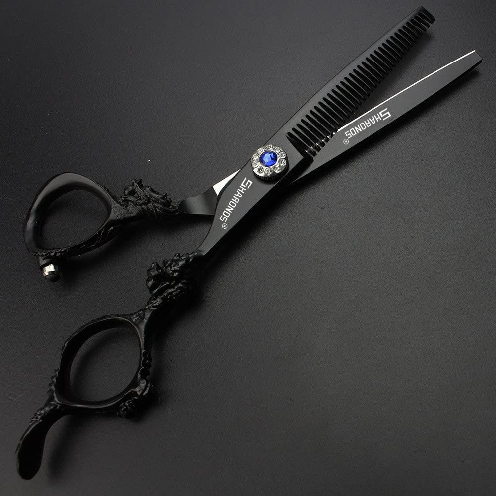 Ciseaux de coiffeur professionnels de 6/7 / 8/9 pouces ciseaux de coupe à haute efficacité (6 pouces - 2PC) | ciseaux de coupe à haute efficacité