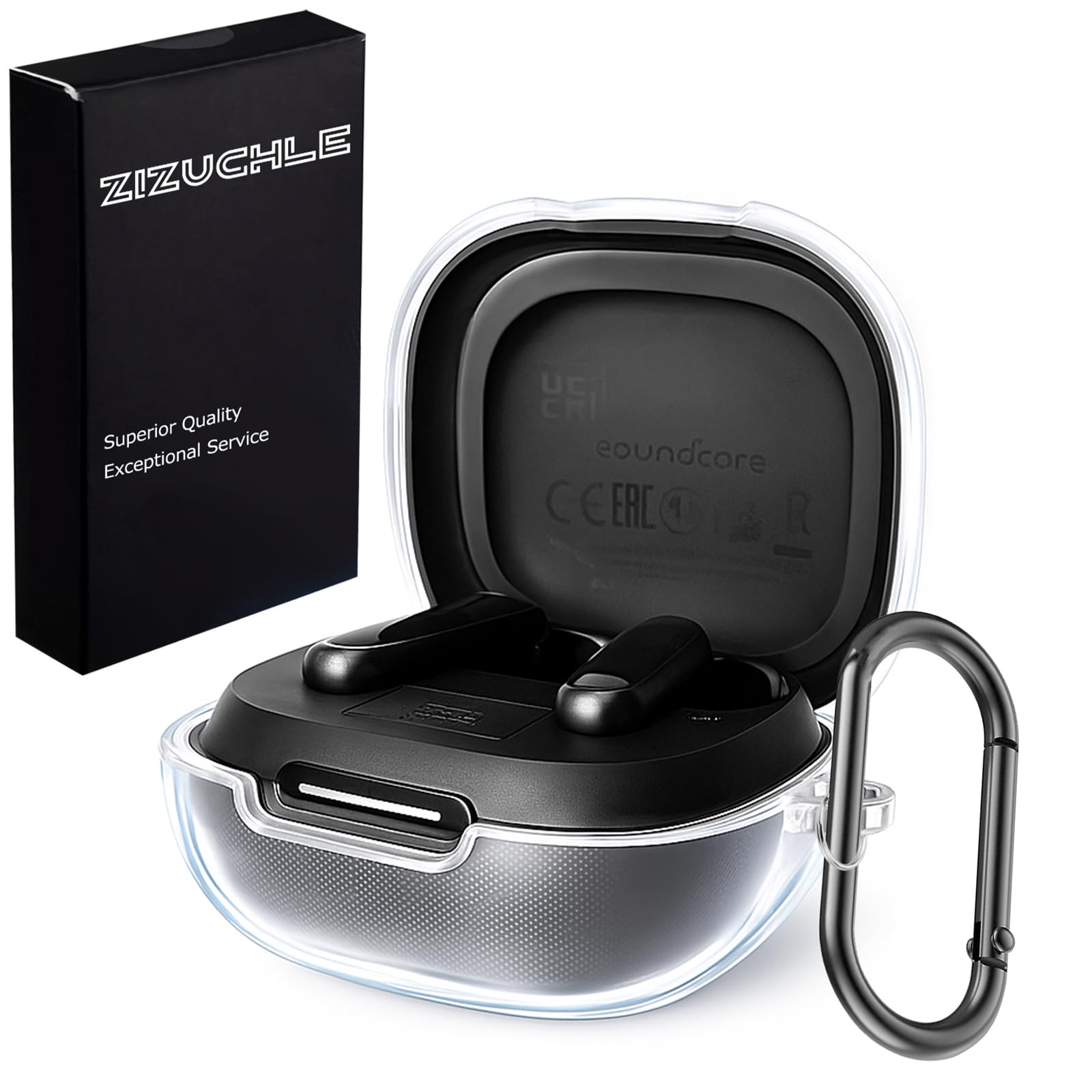 ZIZUCHLE for Soundcore P40iケース クリア TPU素材 アンカーサウンドコア p40i保護カバー 黄ばみにくい 全面保護 指紋防止 傷防止 汚れ防止 Soundcore P40i アクセサリーP40iカバー 透明