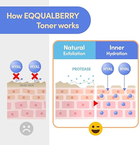 Miniatura 4 de EQQUALBERRY Tónico facial de proteasa para piscina - 10.14 onzas líquidas  10.1 fl oz  Tónico hidratante y calmante para la cara  Control de poros y