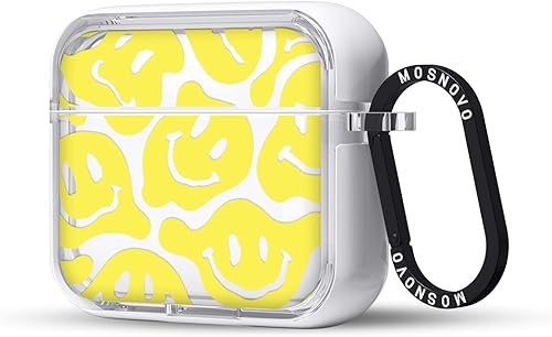 Miniatura 211 de MOSNOVO Funda protectora transparente para AirPods Pro 3, con anillo de metal duro de lujo de doble capa a prueba de golpes, diseñado para AirPods