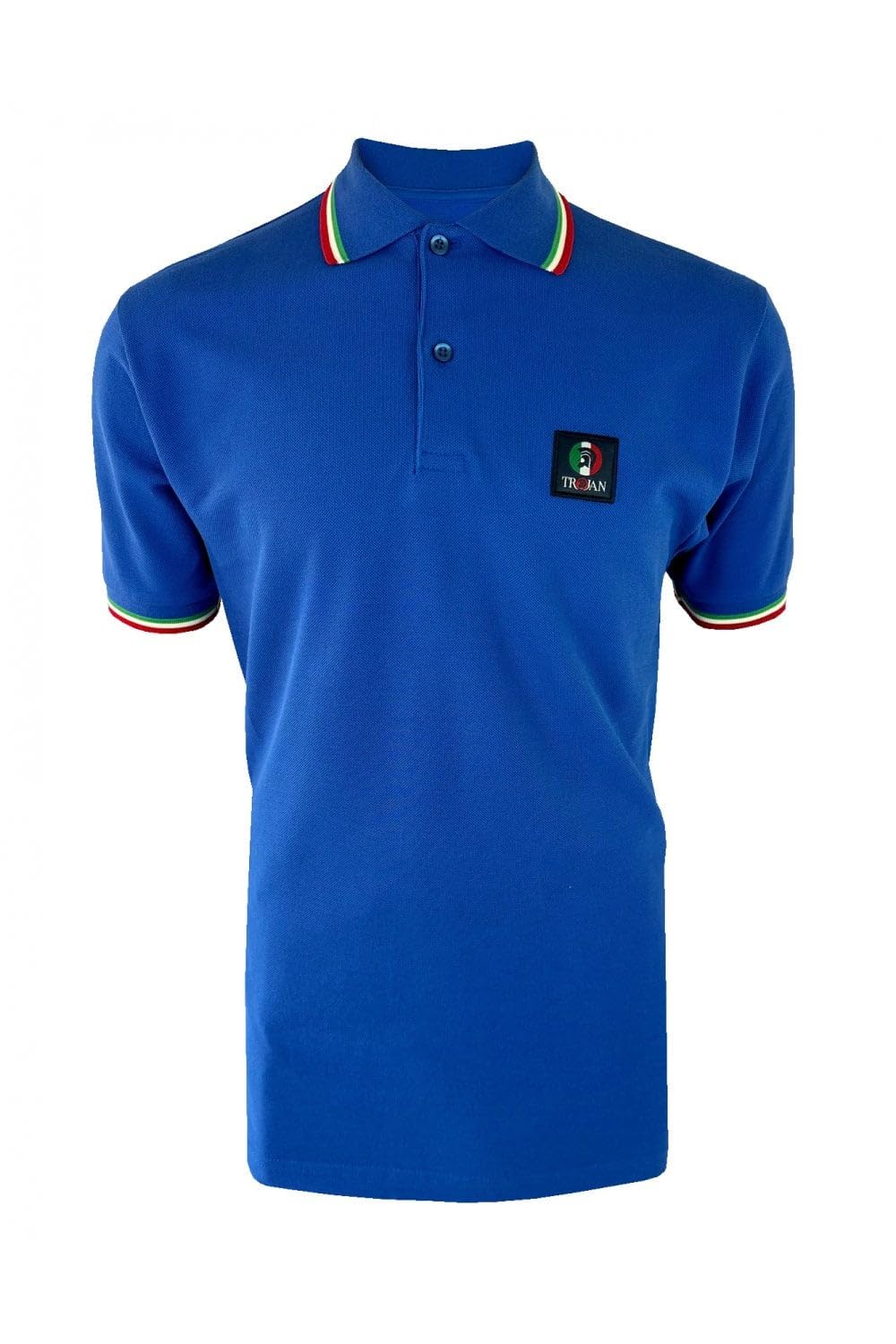 Trojan Men's Flag Badge Pique Short-Sleeve Polo Shirt - TR/9077