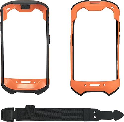 Miniatura 7 de Funda protectora para parachoques con correa de mano para Zebra TC51 TC510K TC52 TC56 TC57 Naranja
