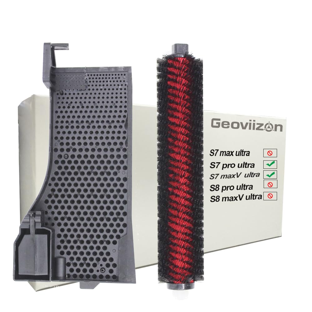 Geoviizon Wartungsbürste & Wasserfilter Assembly Zubehör Kompatibel mit Roborock S7 Pro Ultra, S7 Maxv Ultra Vollständig automatische Empty Wash Fill Dock (für S7 Pro Ultra, S7 Maxv Ultra)