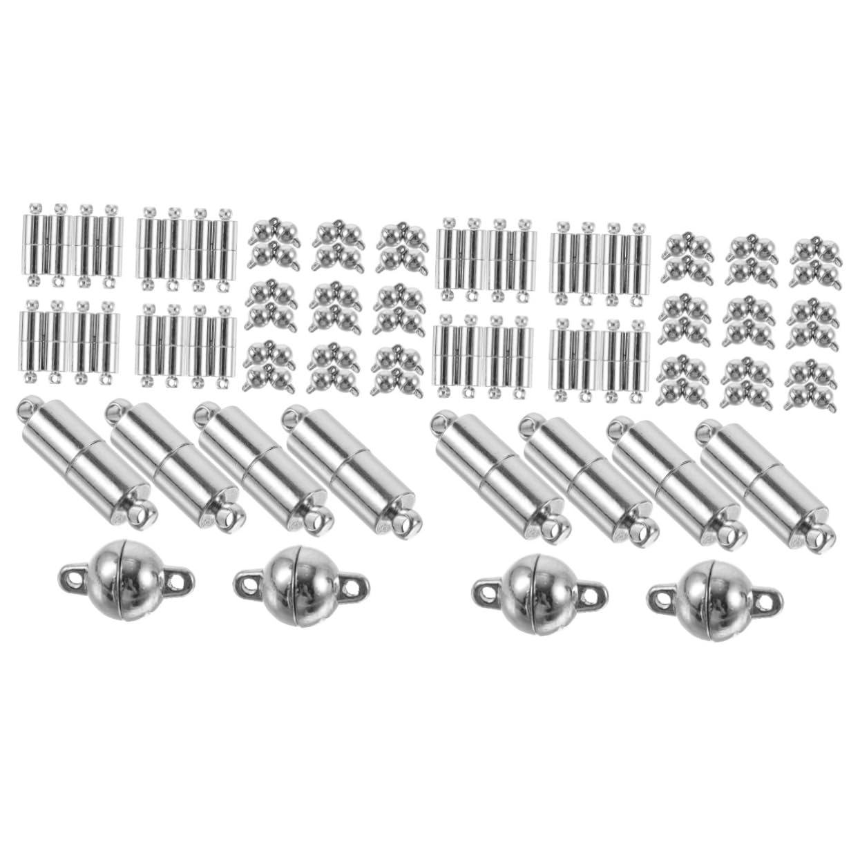 SEWACC 80stücke Magnetverschlüsse Für Schmuck Handgemachte Halsketten Und Armbandverbindungen Langlebig Und Einfach Zu Verwenden Für -schmuckherstellung