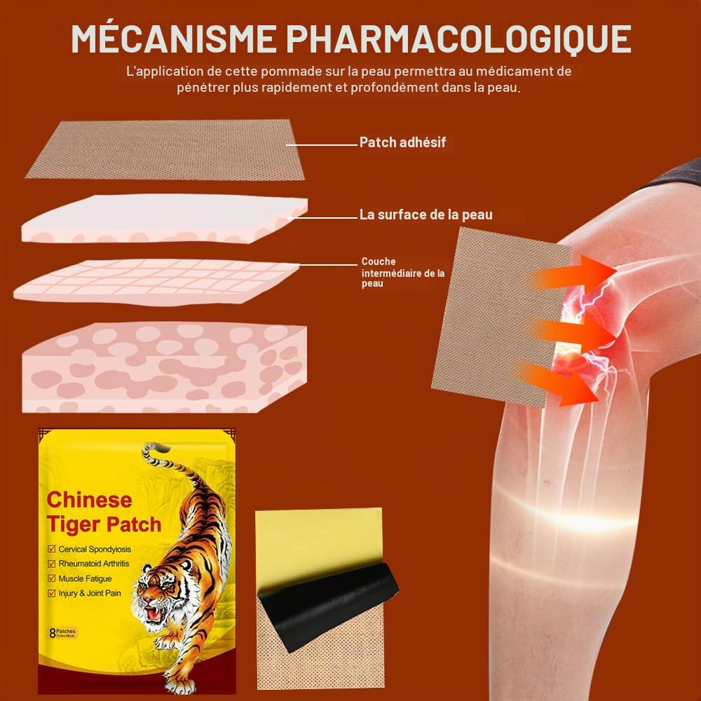 120 Pièces Patch Chauffant Dos, Patch Anti Douleur, Patch Chauffant dos Lombaire pour les Douleurs Musculaires Genou, Dos, Articulations et épaules