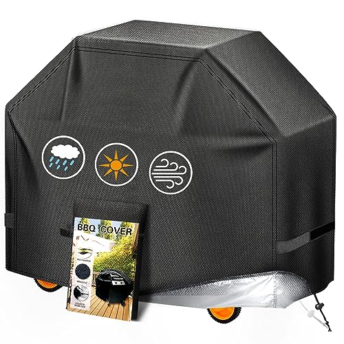 Image of Aoretic Grill Cover, 60 inch BBQ Gas Grill Cover for Outdoor Grill, Grill Cover Barbecue Waterproof, Anti-UV for Weber Char-Broil Monument Nexgrill Spun Charbroil