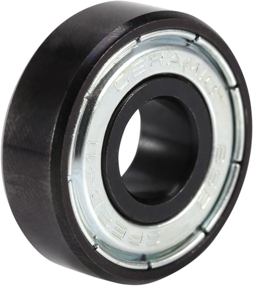 Bearings, 16pcs Set Inline Roller Skate High Speed 608 Bearings Single Side Ceramic Balls, Steel Ceramic Bearing, for Smooth and Fast Skate,High Hardness and Toughness