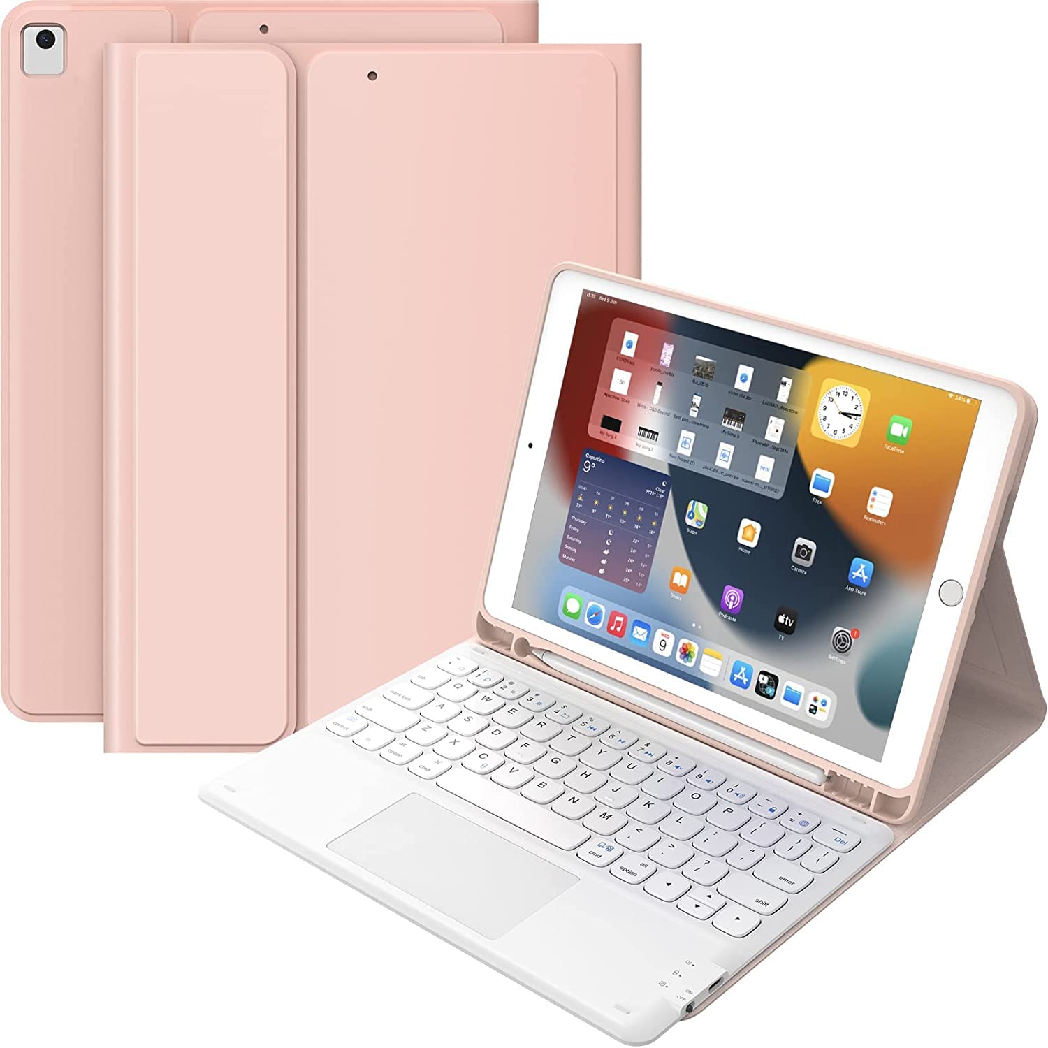 Amazon.co.jp: Earto iPad Air 11（M2M3）54 世代キーボードiPad Pro 11  （2022202120202018モデル）キーボード付きケース タッチパッド付き 7色バックライトBT キーボードカバー 脱着式 多角度調整  耐久性 ...