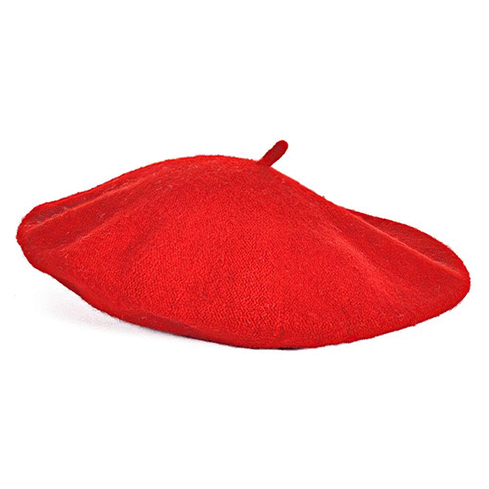 Lafefe Women's Red Wool Beret Hat Autumn And Winter England Retro Hund With Autumn Candy Colour Painter Octagonal Beret