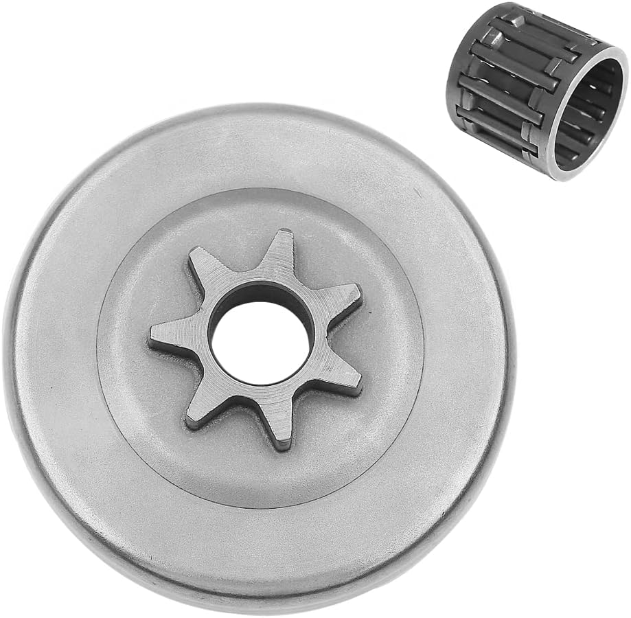 Realman 17501200831 A556000480 A556000481 V555000170 0.325"- 7 Teeth Clutch Drum Spur Sprocket with Needle Bearing for Echo Chainsaw CS420ES CS-420ES CS4510 CS-4510
