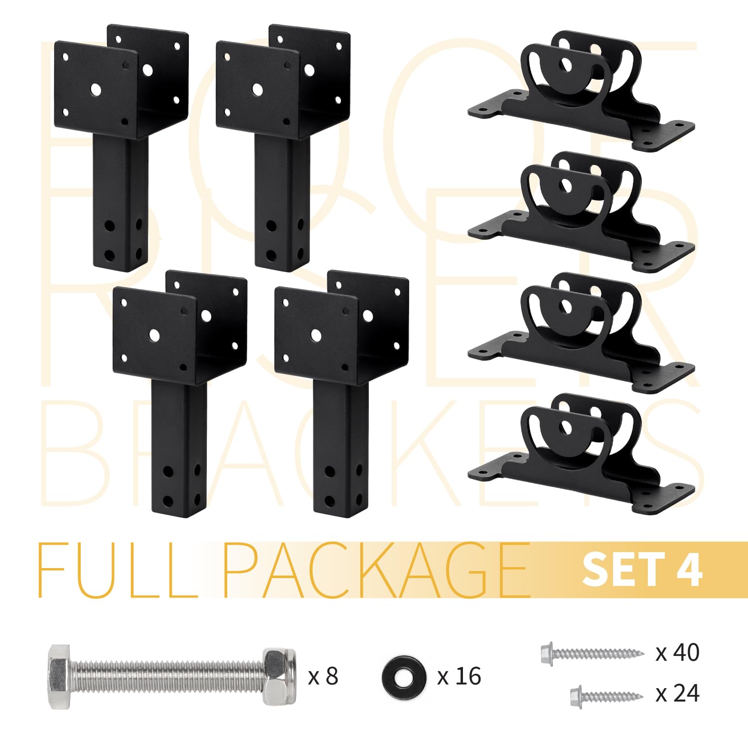 Snapklik.com : Heavy Duty Roof Riser Brackets Kit, Adjustable Roof ...