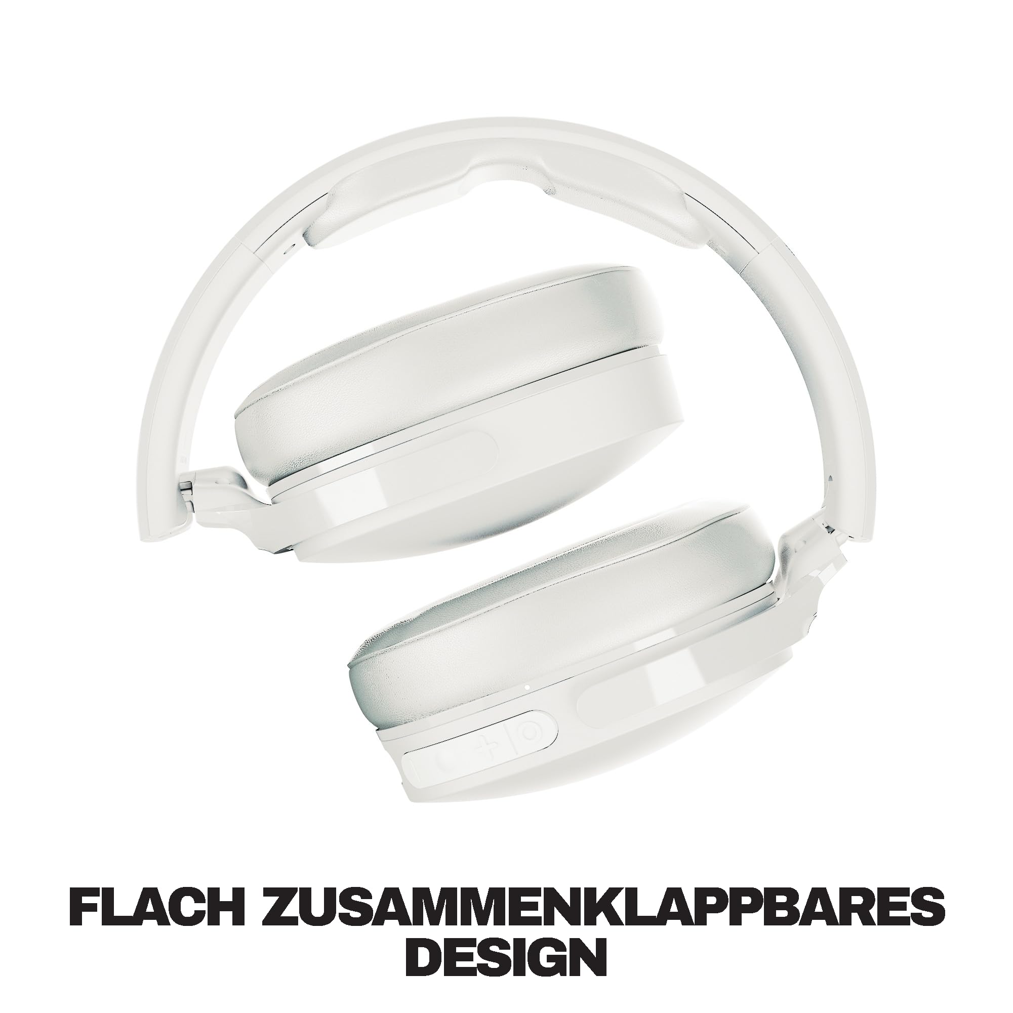 Skullcandy Hesh Evo Over-Ear Wireless-Kopfhörer, 36 Std. Akkulaufzeit, Mikro, kompatibel mit iPhone, Android und Bluetooth-Geräten - Bone – Ansicht 4