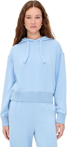 LE BOP Women's Cleo Pullover Hoodie, Chambray Blue, XS