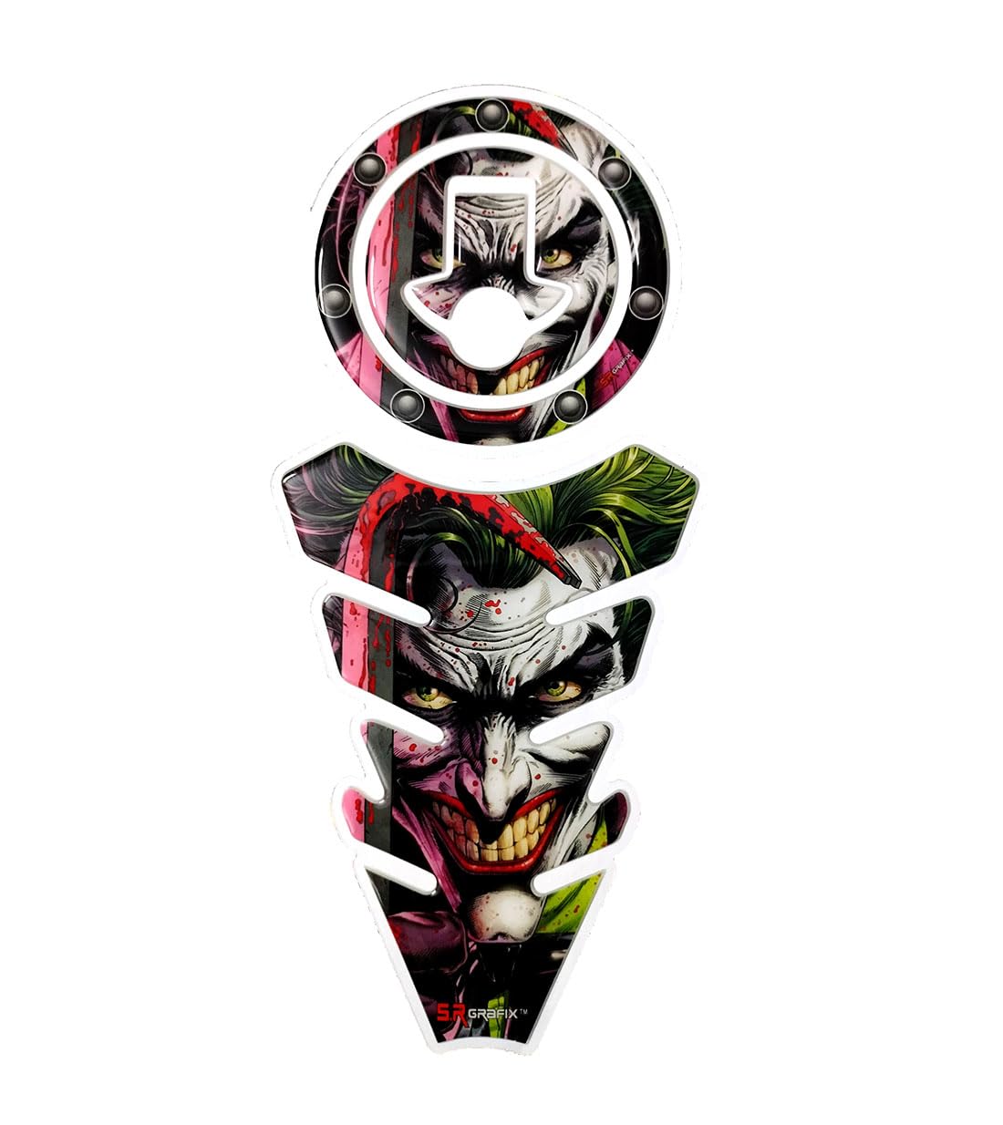 AutoMopix ® Combo K-T-M Dashing Devil Customize Vinyl Tank Pad & Fuel Cap Sticker