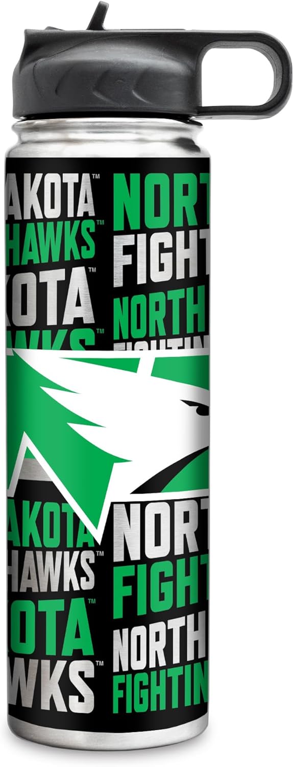 Rico Industries NCAA 22oz Stainless Steel Tumbler with Lid - Great For Coffee, Tea, Water or Cocktails