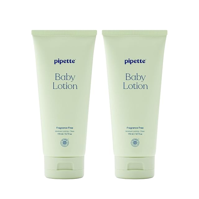 Pipette Baby Lotion Fragrance Free 5 7 fl oz Pack of 2 Unscented Baby Lotion for Newborn Sensitive