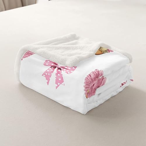 Miniatura 5 de Manta de franela de ángel de dibujos animados, romántica manta de vellón para el día de San Valentín para decoración del hogar, sofá, sofá, manta