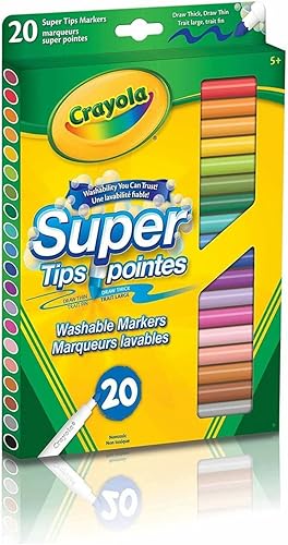 Crayola 588106 Marcadores lavables súper puntas surtidos 20 unidades disponible en Yaxa Colombia