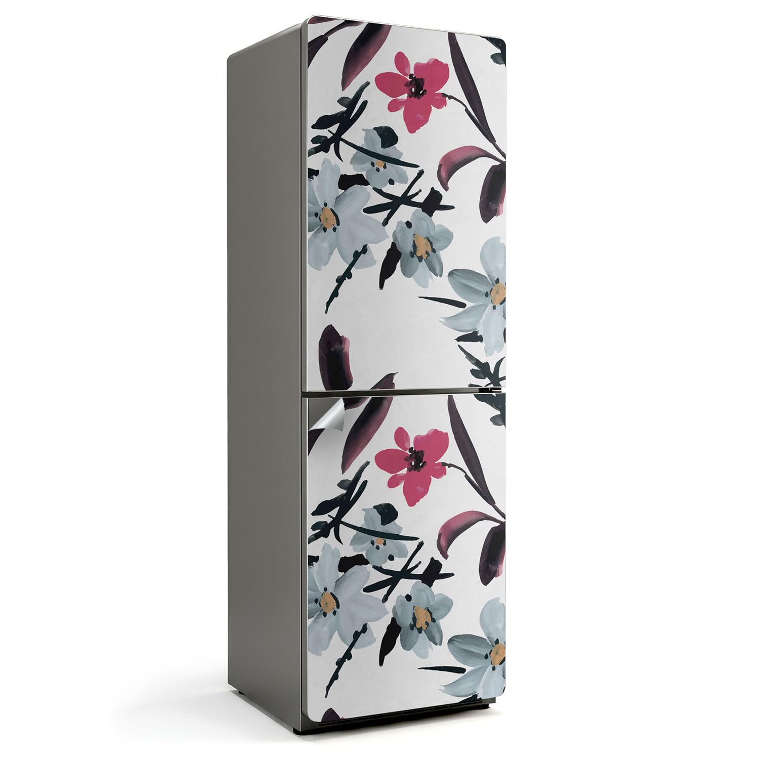 Autocollants pour Réfrigérateur 60x190 cm Sticker Motif Floral