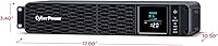 Vista 4 de CyberPower CP1500PFCRM2U Sistema UPS Sinewave PFC con respaldo de batería y protector contra sobretensiones, 1500VA/1000W, 8 tomas de corriente