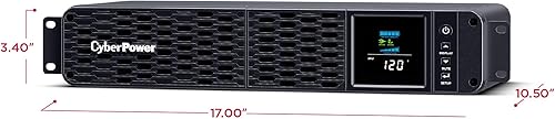 Vista 4 de CyberPower CP1500PFCRM2U Sistema UPS Sinewave PFC con respaldo de batería y protector contra sobretensiones, 1500VA/1000W, 8 tomas de corriente