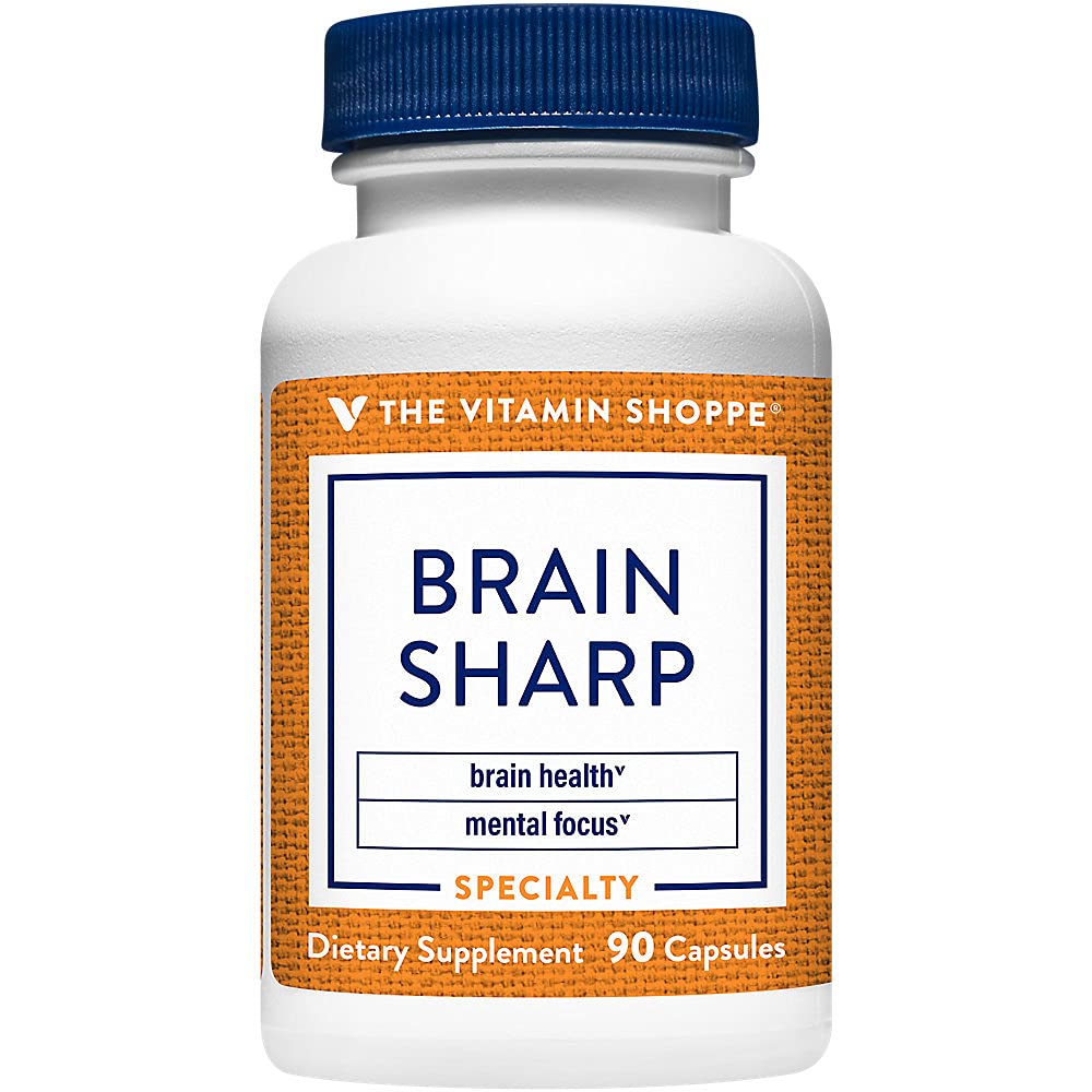 The Vitamin ShoppeBrain Sharp with Acetyl-L-Carnitine, Phosphatidylserine & B Vitamins for Memory, Focus, Energy Production (90 Capsules)