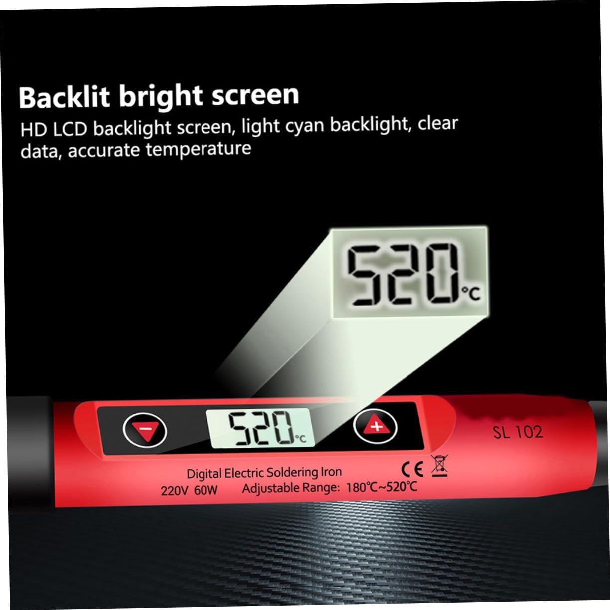 POPETPOP Temperature Soldering Kit with Multimeter and Electronic Test Kit Fast Heating Electric Soldering Iron Set for Electronics Repair DIY Jewelry Welding Portable with Storage Bag US