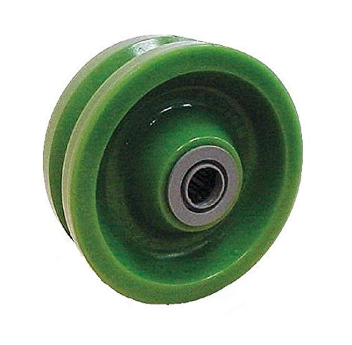 Albion XV0420212 4" Polyurethane VGroove Caster Wheel, 2" Tread Width