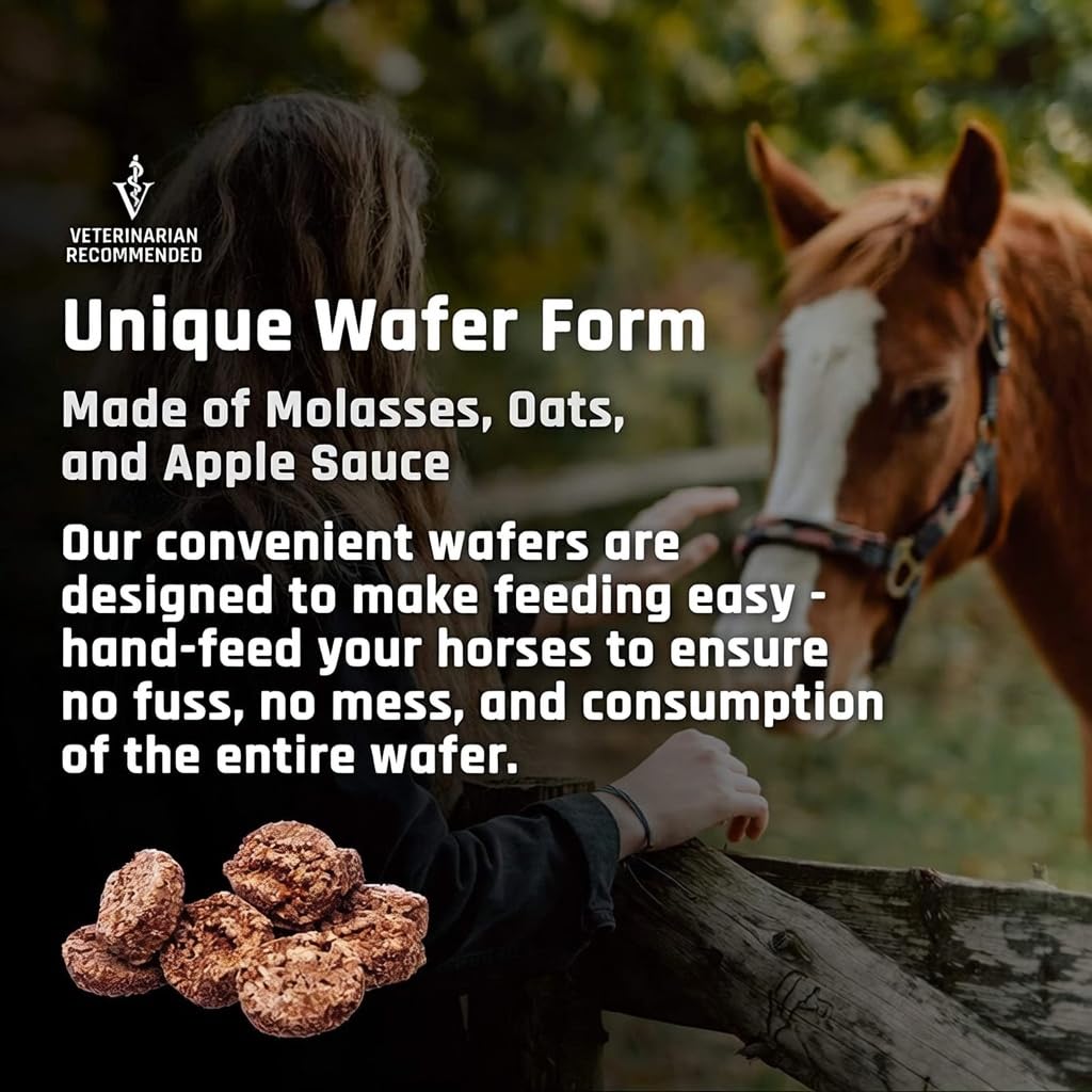 Majesty's Omega Wafers - Superior Horse/Equine Skin, Coat, and Immune Support Supplement - Omega 3, 6, 9, and Biotin (Peppermint, 60 Count) — Amazon image 8