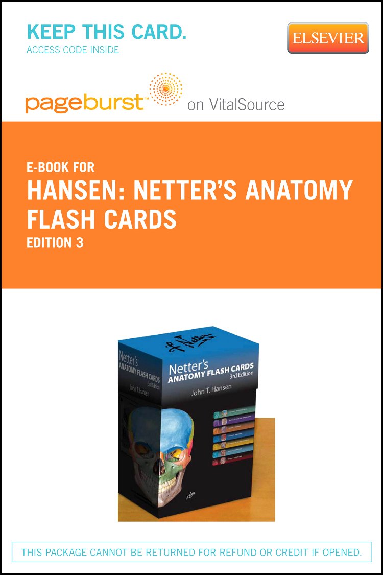 Netter's Anatomy Flash Cards Elsevier eBook on VitalSource (Retail