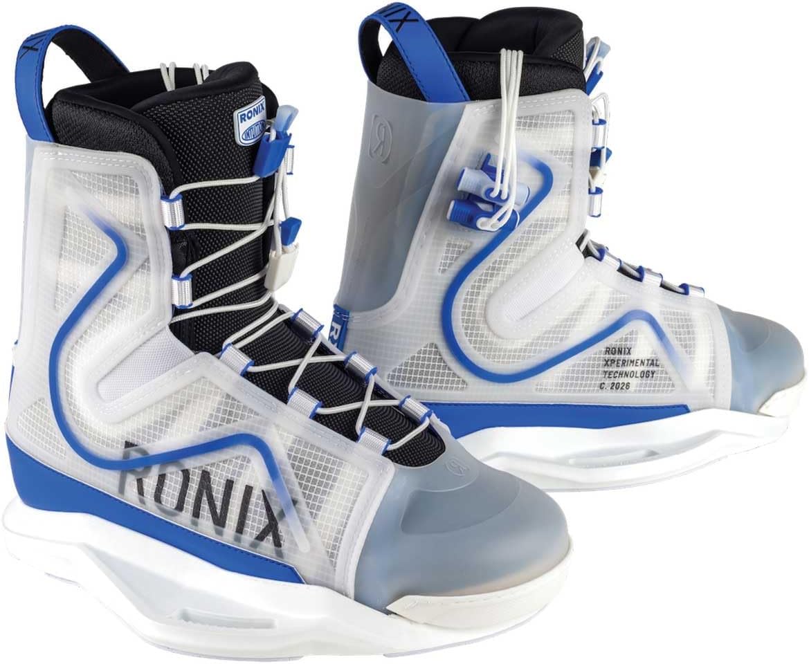 Ronix RXT Intuition Wakeboard Bindings 2026 [Translucent Blue], Men's 12