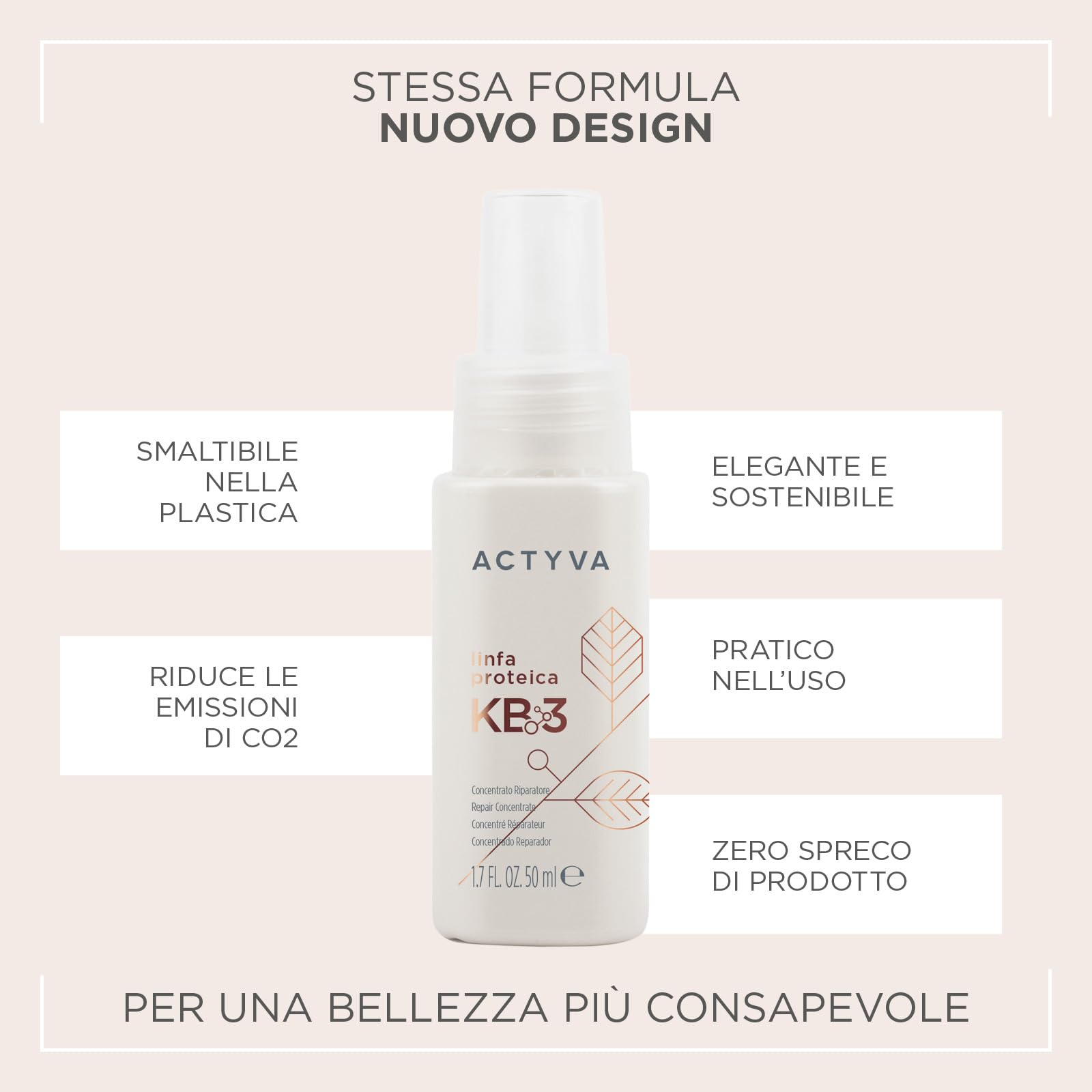 Actyva Linfa Proteica KB3 Concentrato Riparatore 50 ml
