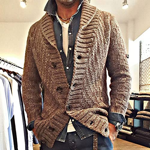 Mens Western Cardigan Sweaters with Buttons Grandpa Sweaters Vintage Aesthetic Warm Winter Casual Fisherman Jumpers2