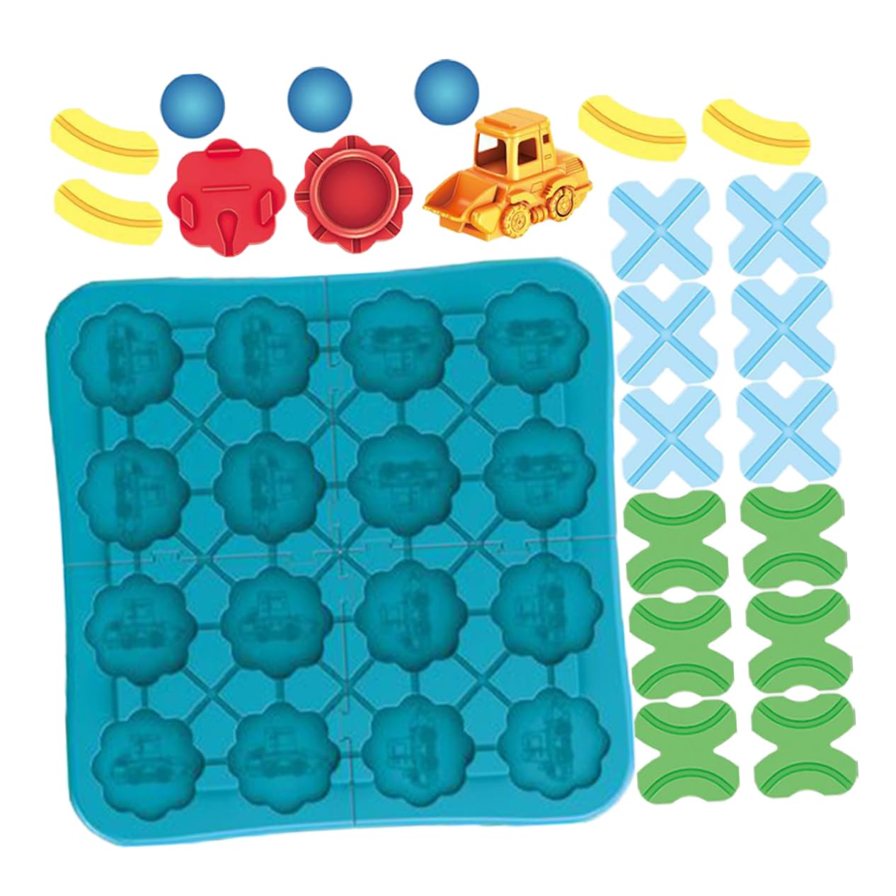 LIOOBO Car Tracks for Kids Puzzle Track Car Playset Promotes Transportation Learning