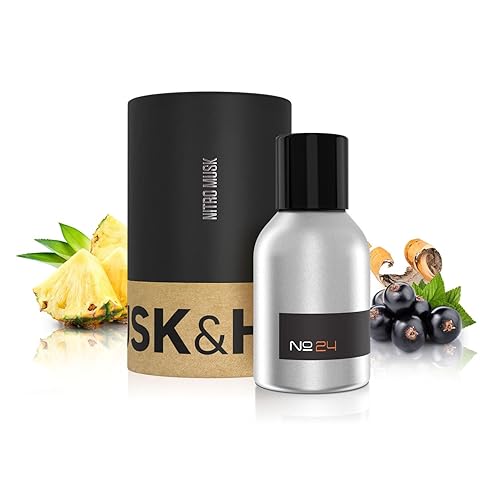 Versión original Nitro Musk de Creed Aventus para hombres, n. 24, 1.5 onzas de aceite concentrado puro, colonia para hombres, ingeniosamente