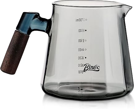Glass Coffee Server 600ML - Glass Coffee Carafe with Handle, Barista Coffee Server Coffee Pot for Drip Coffee Maker
