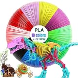 🎁Disfrute de 10 colores únicos: 10 colores diferentes de filamento PLA para garabatear su idea de obra maestra artística en 3D. Un gran set de regalo para que tus hijos y amantes del arte se diviertan haciendo manualidades y dibujando. Ofrezca más opciones para su aventura creativa.